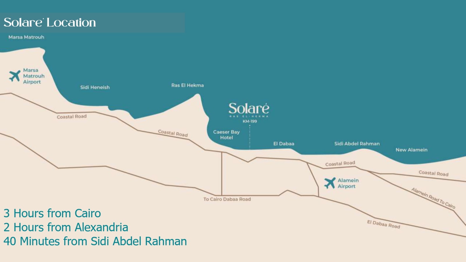 سولاري الساحل الشمالي | Solare North Coast 2 خريطة موقع سولاري الساحل