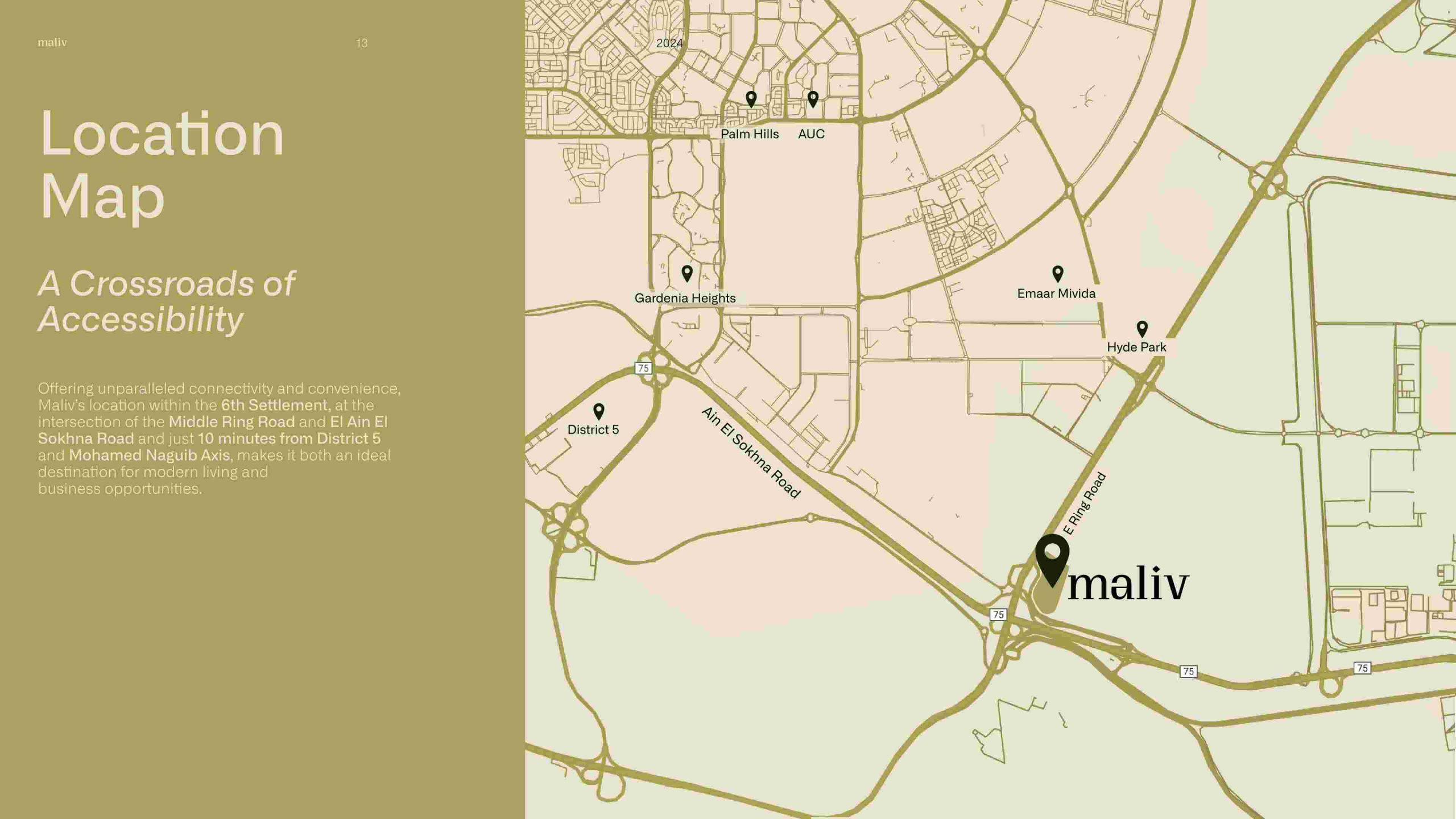 ماليف التجمع السادس | Maliv New Cairo 2 موقع مشروع ماليف التجمع السادس