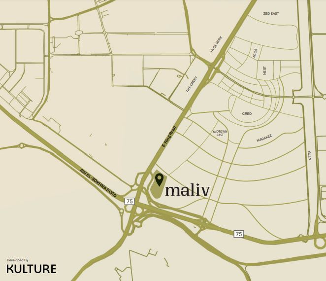 كمبوند ماليف التجمع السادس Maliv Compound 3 خريطة التجمع كمبوند ماليف Maliv New Cairo