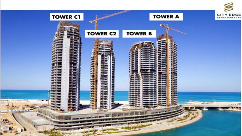 شقق بيتش فرونت تاورز مدينة العلمين 4 بيتش فرونت تاورز العلمين الجديدة Beach Front Towers