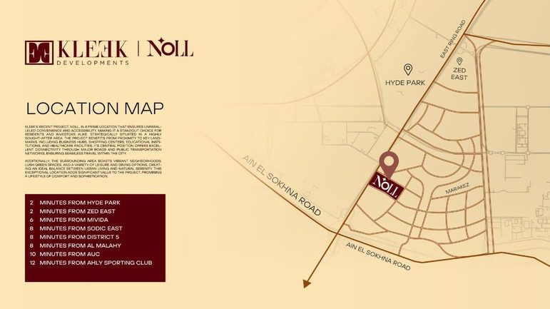 مشروع شركة كليك | نول التجمع السادس 3 خريطة التجمع السادس مشروع نول Noll Location