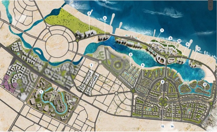 معلومات عن مدينة العلمين الجديدة 3 خريطة مدينة العلمين