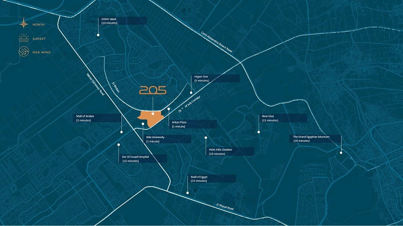 أسعار مشروع 205 الشيخ زايد 2 كمبوند اركان بالم الشيخ زايد