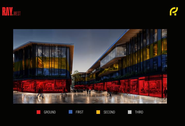 مول ريحانة 6 اكتوبر Ray west 4 خريطة مشروع راي ويست