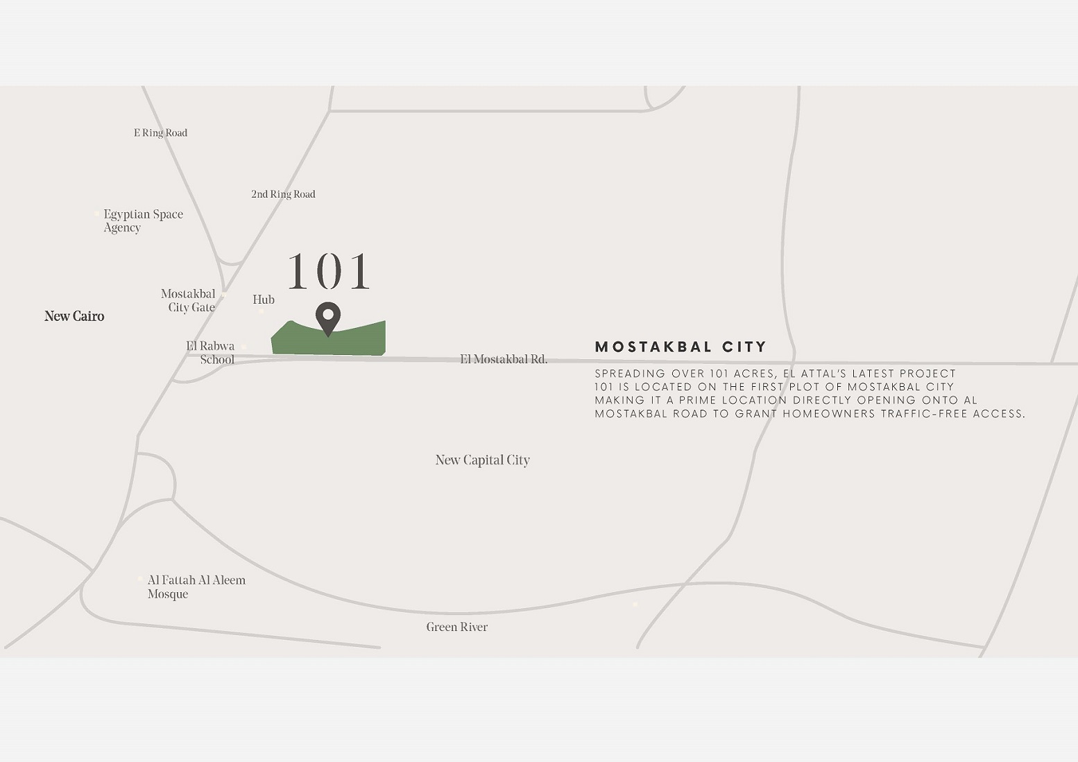 ذا 101 المستقبل سيتي 2 موقع كمبوند ذا 101 القاهرة الجديدة