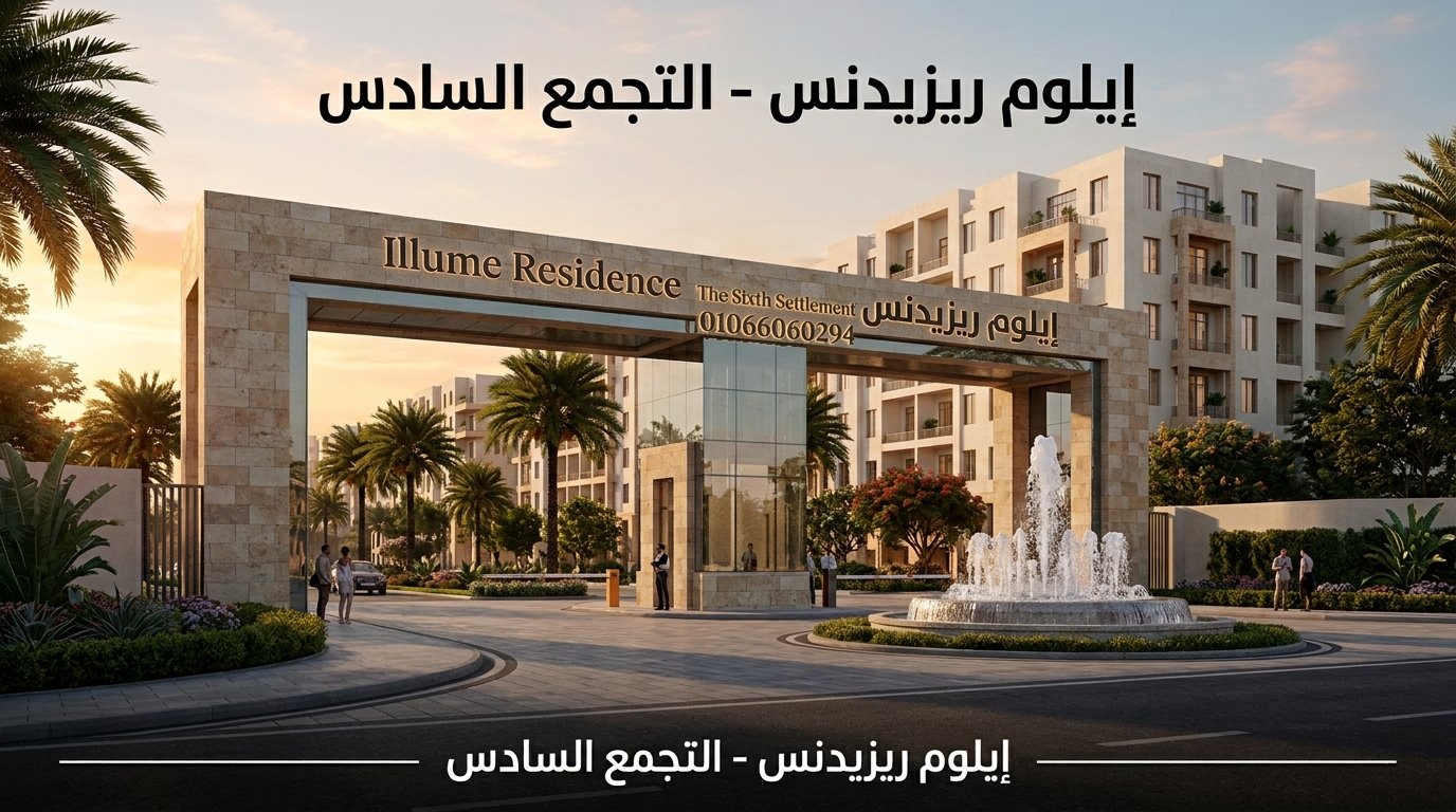 ايلوم ريزيدنس القاهرة الجديدة 2 كمبوند ايلوم ريزيدنس التجمع السادس Illume Residence